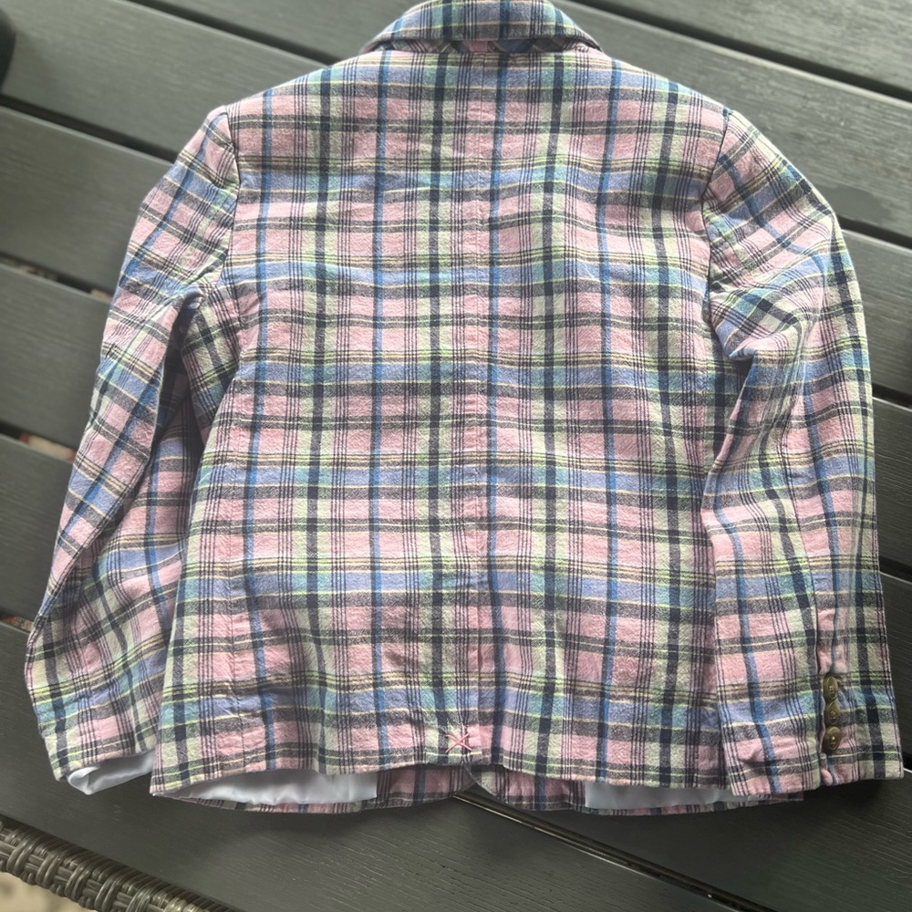 Janie and Jack Pink Plaid Blazer - Picture 3 of 3